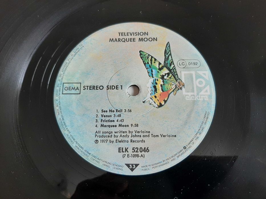 Television - Marquee Moon - Germany - Vinil LP