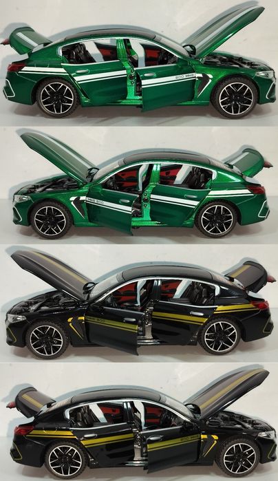 BMW M8 Manhart MH8 800 модель 1:24 JINLIFANG Метал звук свет