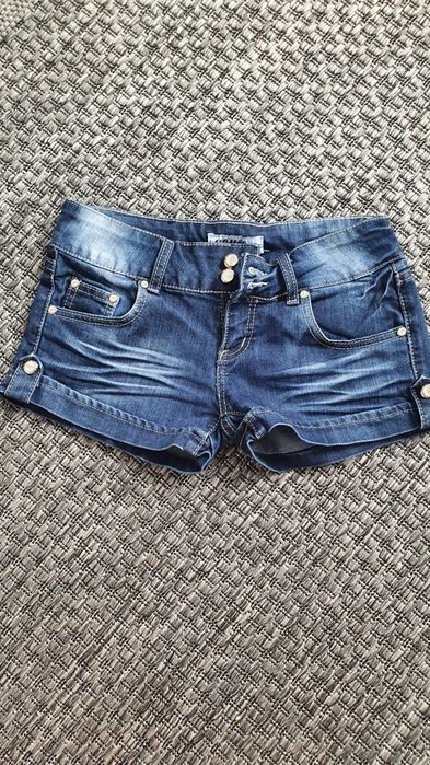 Spodenki szorty jeansowe r.28 (XS)