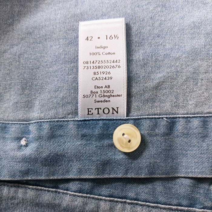 Koszula jeans Eton niebieska roz.L nowa