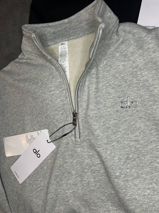 Світшот худі зіп 1\4 Alo Yoga ало кофта лонгслів оверсайз йога зіпхуді
