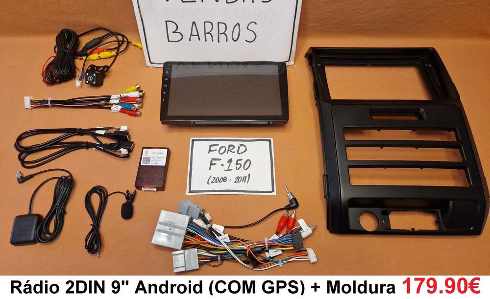 (NOVO) Rádio 2DIN • FORD F-150 (De 1997 a 2011) • Android GPS [4+64GB]