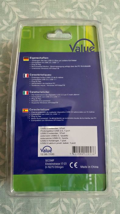 Cabo de Extenção USB 2.0