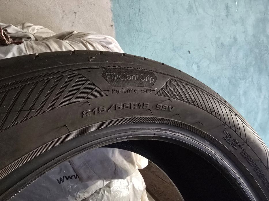 4 opony Goodyear efficientgrip performance 2 215/55 R18 jak nowe