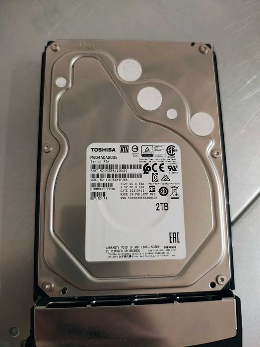 Serwer rack 1U Supermicro Intel E-2234 3,6GHz + 813MFTQC-350CB2 + X11SCH-F / RAM 16GB PC4-2666V ECC / 2x240GB SSD + 2x2TB SATA TOSHIBA + szyny rack