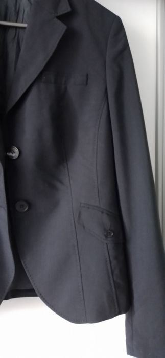 Ciemnogranatowa marynarka damska 100% wełna rozm.M/L