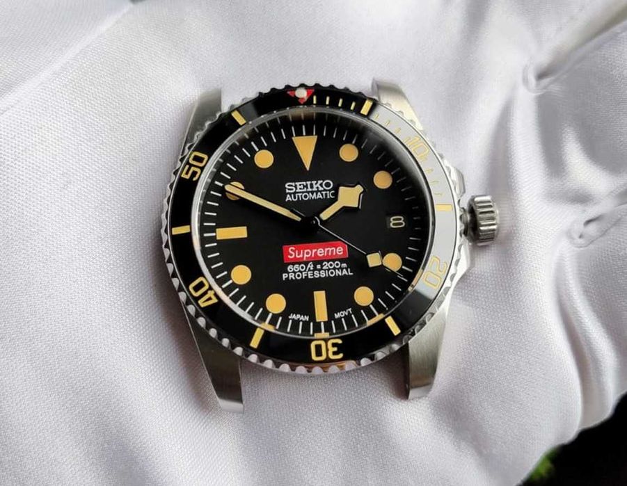 Zegarek Seiko Supreme Snowflake Mod NH35 36mm męski nurek UNIKAT