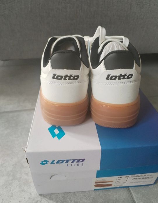 Lotto Iskar PF RB – nowe damskie sneakersy na platformie r. 39  okazja