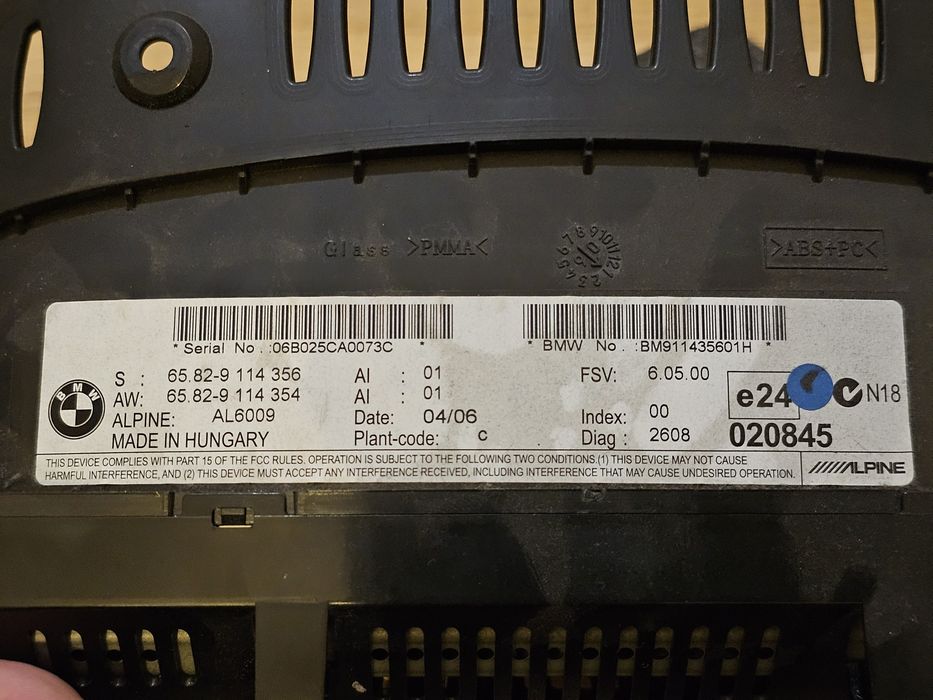 Ecrã CCC BMW E60/E61