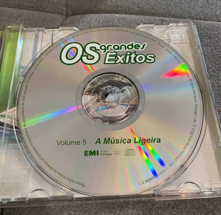 Lote 5 CDs Música Portuguesa / Pop Nacional / Música Ligeira – João Pedro Pais, Amália, GNR, EMI, Portugal Top