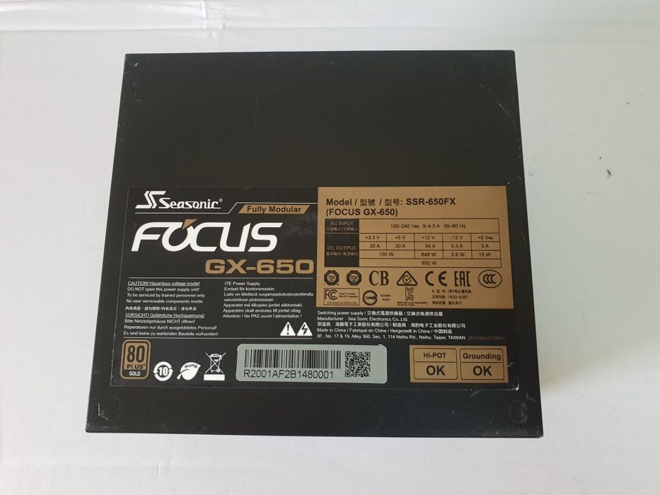 Seasonic SSR-650FX (Focus GX-650 Gold)