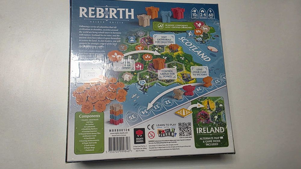 Rebirth Limited Edition Kickstarter limited gra planszowa folia