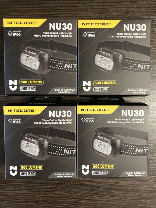 Ліхтар налобний Nitecore NU30 NEW 2024 (USB-C) 500 люмен!