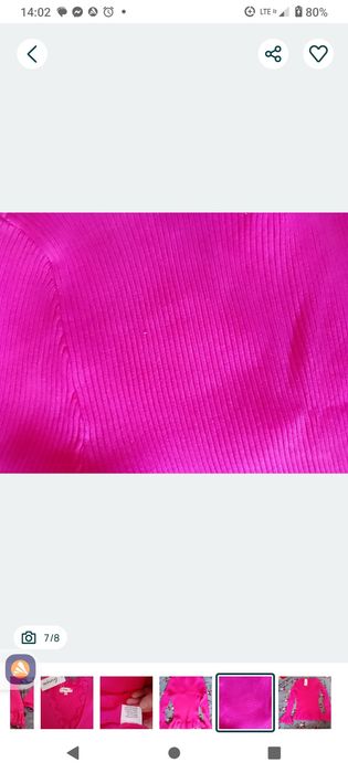 Nowy sweterek dzianina  prążkowana Giorgia M/L