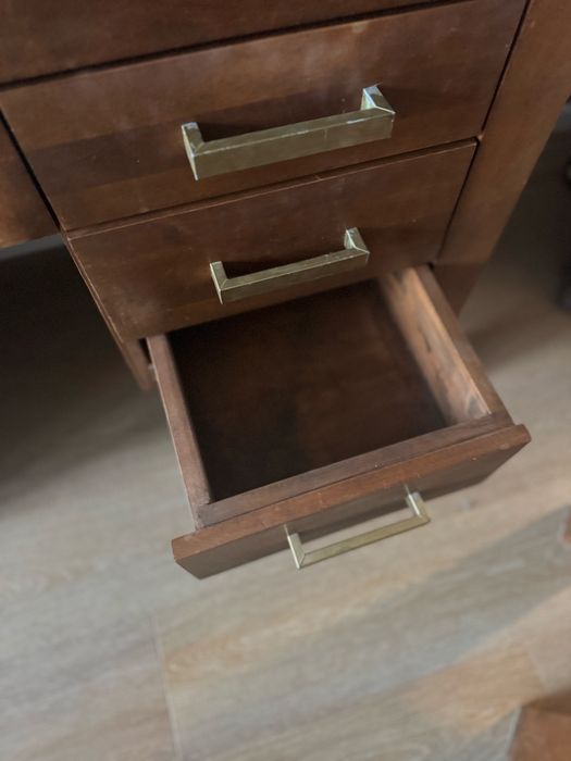 Biurko toaletka z litego drewna