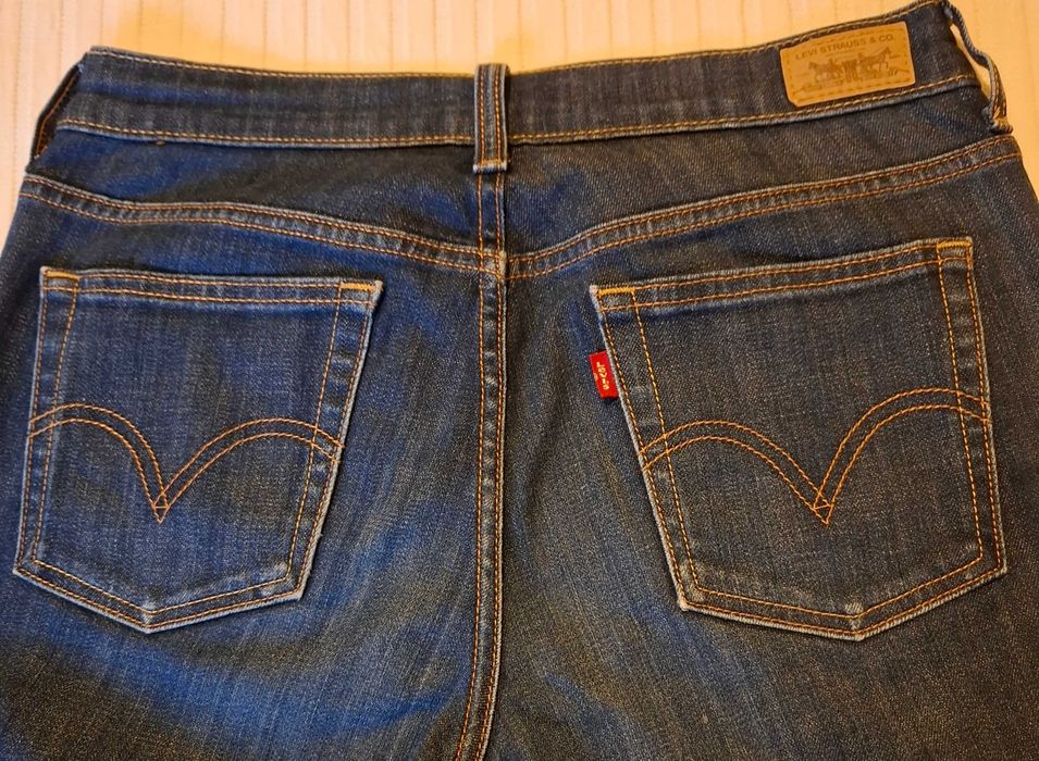 Calças / Jeans Levis Straight Leg 505 Jeans - Originais - Mulher