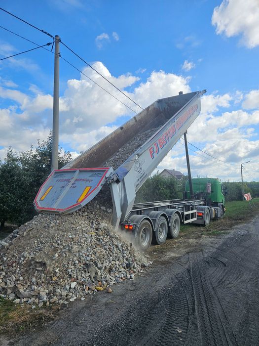 Żużel szlaka na drogę z transportem 17 m3 4 ośka lub 30 m3 patelnia