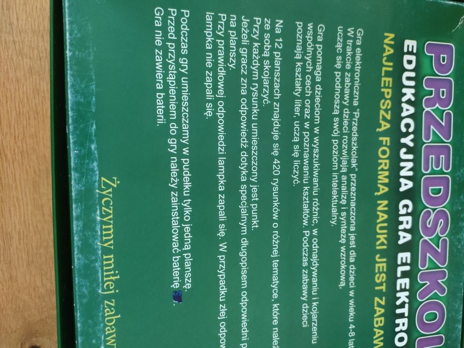 Przedszkolak Edukacyjna Gra Elektroniczna