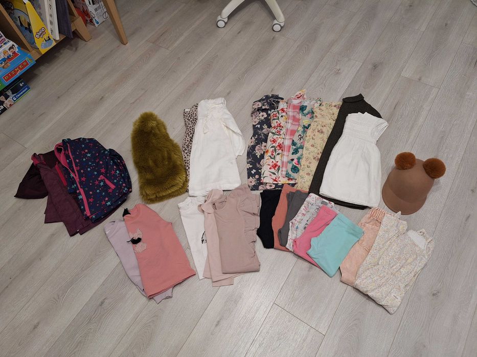 Paka ubrań dla dziewczynki, rozmiar 92-104