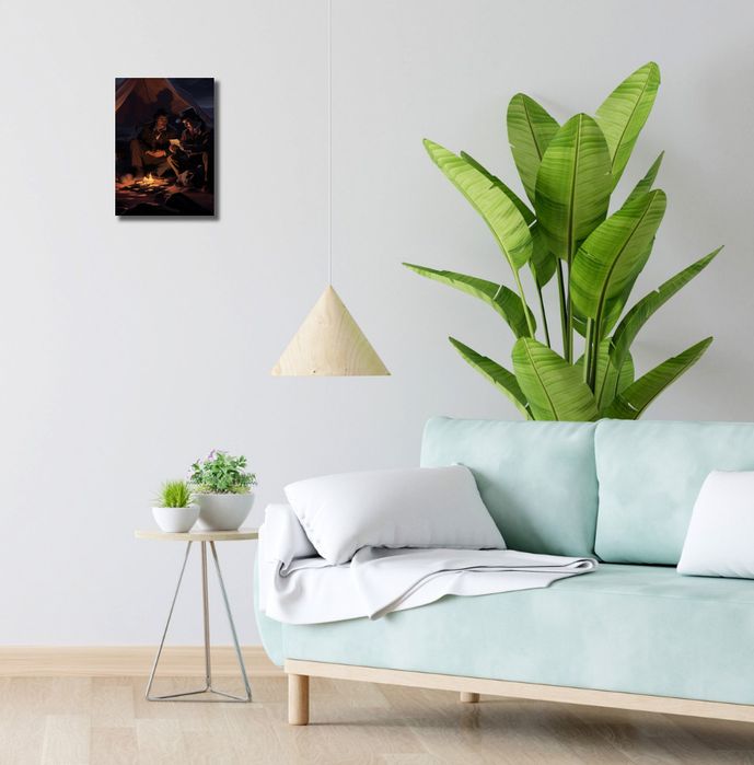 Obraz 20x30cm Dziki Zachód Nocną Porą