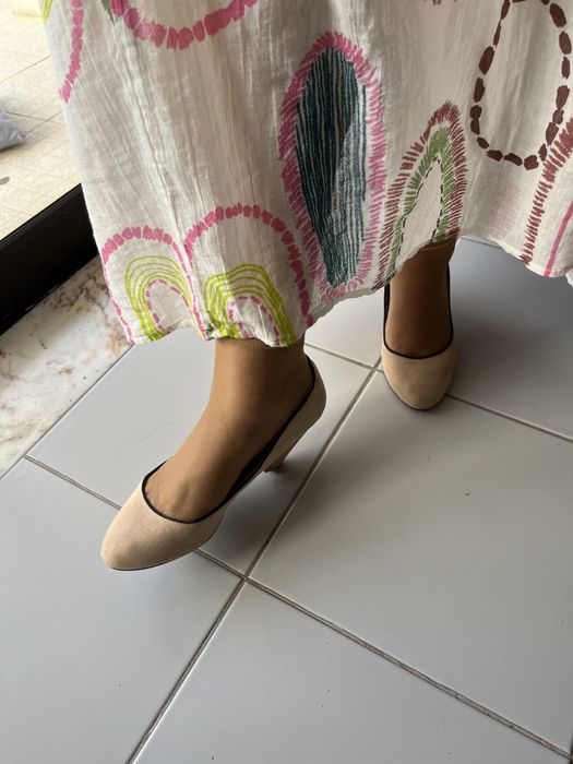 Sapatos de Salto alto Creme