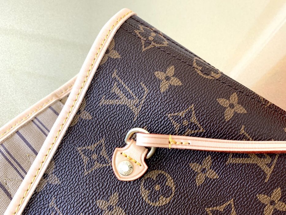 Torebka Louis Vuitton NEVERFULL mm gm SKORA monogram nr seryjny ebene