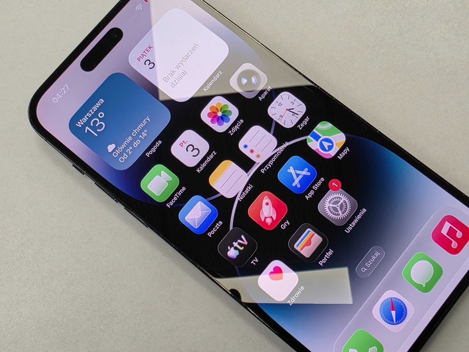 Iphone 14 PRO MAX 128GB/ Space Black/ BAT 87%/ Grade A-/ Gwarancja + ładowarka