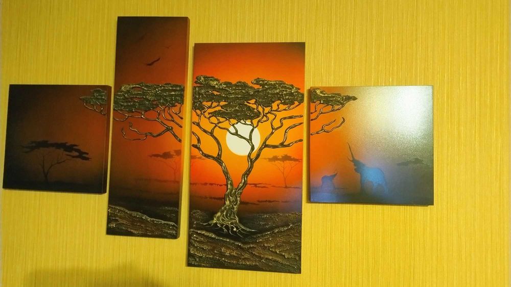 Obraz składający się z 4 części