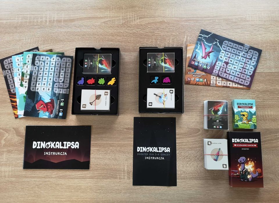 Dinokalipsa + 3 dodatki – pakiet gier Rebel