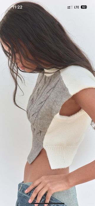 Жилетка вязаная теплая Zara