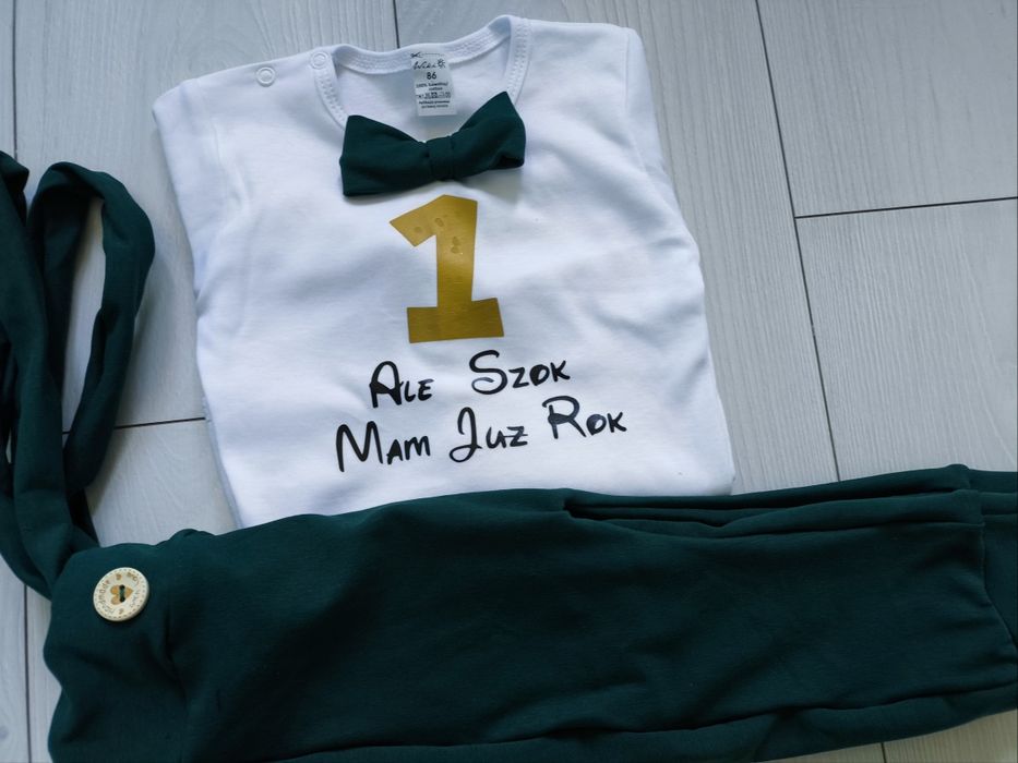 Komplet na pierwsze urodziny chłopieca roczek rok safari farma