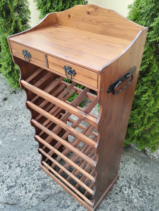 Stylowy stojak na wino regał na butelki winiarka