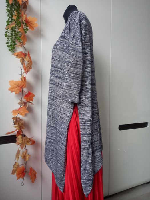 Asymetryczna bluzka Wallis 36, 38 S, M rękaw 3/4