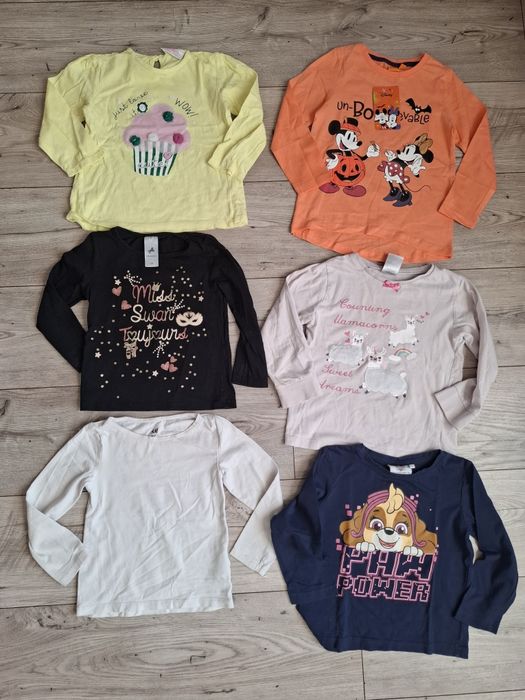 Zestaw 98 104  paka ubrań 30 sztuk ciuchów dziewczęcych set paczka mix szafa box