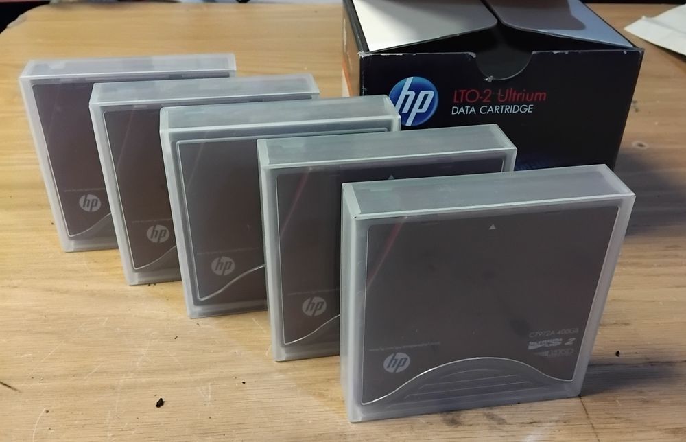 HP LTO-2 Ultrium 5x 400GB C7972A kaseta nośnik danych awaryjny