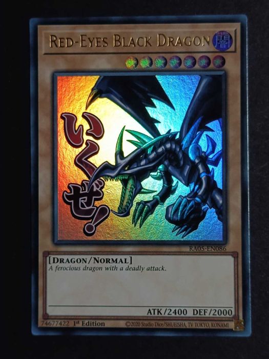 *Novo Set* Yu-Gi-Oh! 1.ª Edição 'Red-Eyes Black Dragon' (V.1 - Stramped Ultra Rare) - RA05-086 - Rarity Collection 5 - Carta de 2026