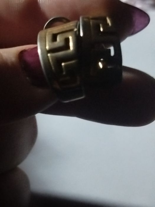 Стильные серьги «Versace» из медицинского золота (Xuping)