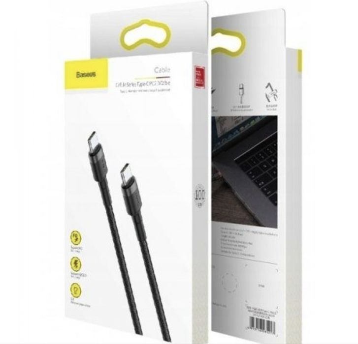 Кабель з чипом Baseus Type-C to Type-C PD60W / 200см Швидка Зарядка