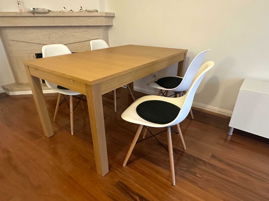 4 Cadeiras Charles Eames Brancas