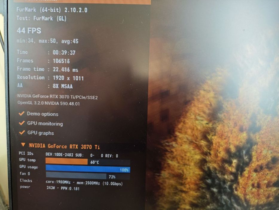 Видеокарта rtx 3070ti palit game pro