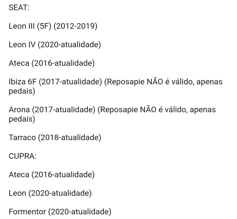 Pedais Alumínio Volkswagen Audi Seat Skoda