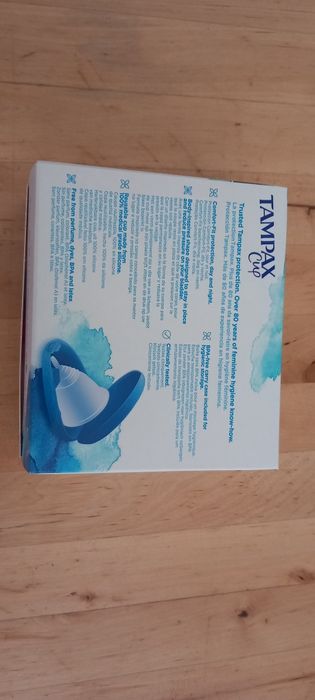 Copo mestrual tampax