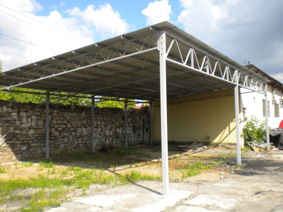 Konstrukcja stalowa 6,32m hali wiaty magazynu obory kratownice dachowe