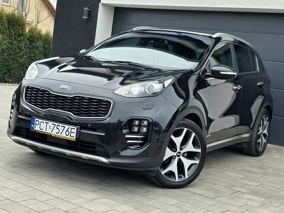 Kia Sportage 4x4 GTline bezwypadkowa *PO DUŻYM SERWISIE* maksymalnie bogata wersja