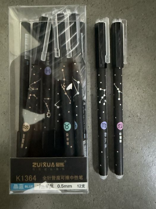 Ручка-стирачка гелева синя