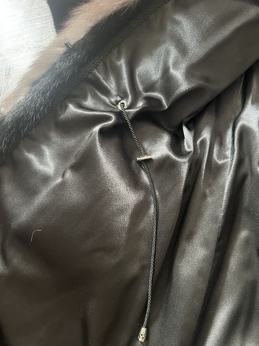 Новая! Натуральная норковая шуба с мехом чернобурки