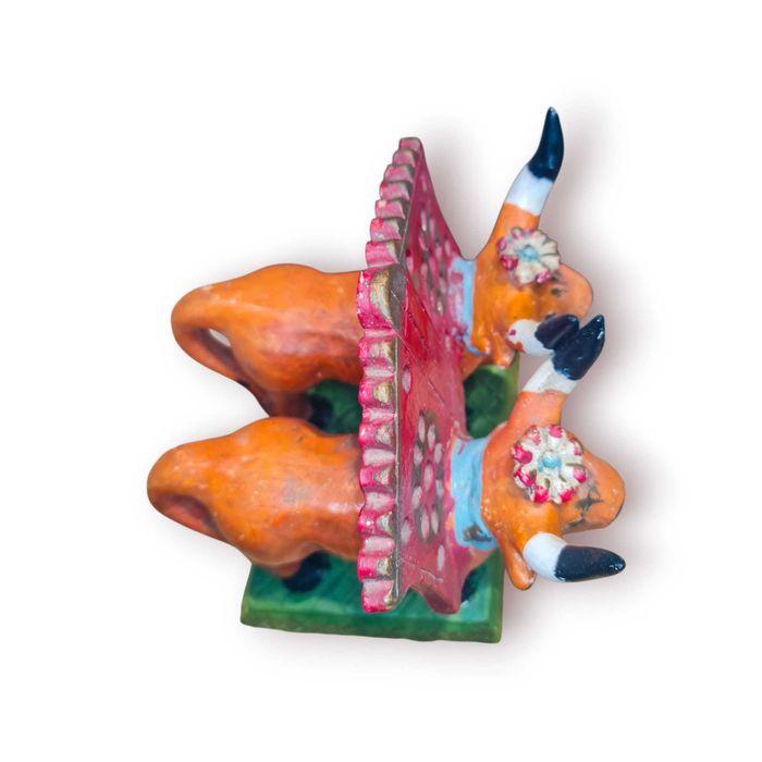 Par Bois c/ Canga Decorativa – Assinado Julia Cota – 20 cm