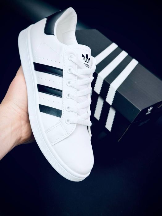 Мужские белые леьние кроссовки adidas Advantage Campus кросовки адидас кожаные чоловічі кросівки адідас кампус/кампусы