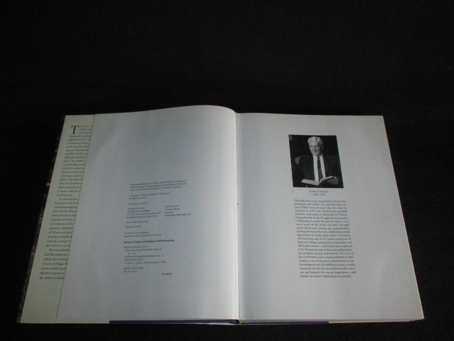 Livro The Cactus Family Edward F. Anderson