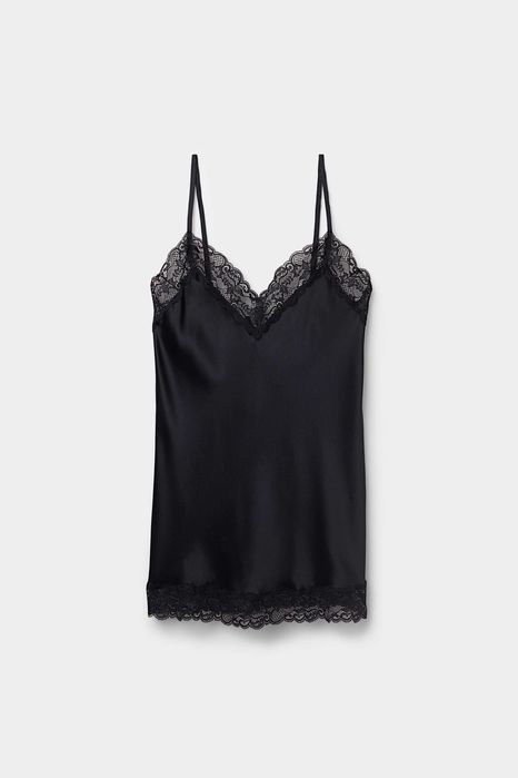 Шовкова майка з мереживом INTIMISSIMI